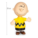 Boneco Vinil Articulado Charlie Brown 20cm 3074 - Lider
