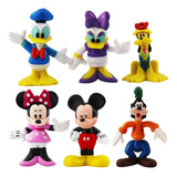 Bonecos 6 Mini Mickey Mouse Pato