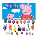Bonecos De Ação Dos Personagens Da Família Peppa Pig, [u]