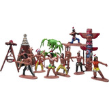 Bonecos Forte Apache Indios Importado Estilo Gulliver