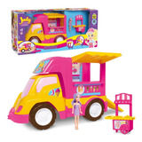 Bonequinha Judy Carrinho De Sorvete E Food Truck Samba Toys