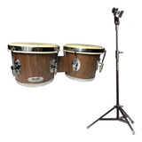 Bongo Com Pedestal Madeira Fosca 7x8