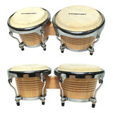 Bongo Profissional De Madeira - 6,5'' E 7 Polegadas