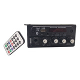Boog Mixer Automotivo C/ Usb C/ P2 Para Microfone + Controle