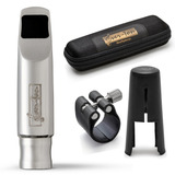 Boquilha Ever-ton Full Pop 7 Metal Silver Sax Alto Completa