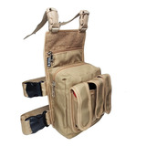 Bornal De Perna Tático Militar Bolsa Pochete Camping Tan Beg