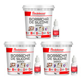 Borracha De Silicone Branca P/ Moldes C Catalisador 3,090 Kg