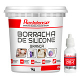 Borracha De Silicone Branca P/ Moldes P/ Imagens Sacra - 1kg
