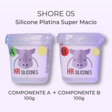 Borracha De Silicone Platina 200g - Shore 05