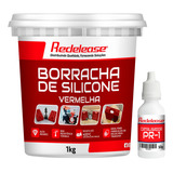 Borracha De Silicone Vermelha Fundição De