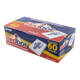 Borracha Escolar Branca N60 5 Caixa C/60 Un. Redbor Atacado