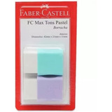 Borracha Faber Castell Tons Pasteis C/ Capa Cartela 2 Cores 