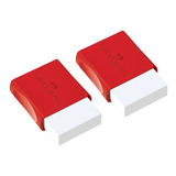 Borracha Plástica Faber Castell Branca Fc Max 2unid Escolar