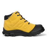 Bota Adventure Botina Coturno Tênis Couro Pronta Entrega