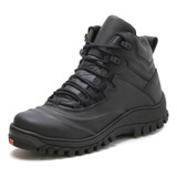 Bota Adventure Militar Segurança 100% Couro Pronta Entrega