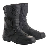 Bota Alpinestars Radon Drystar Impermeável Preta Couro