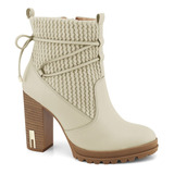 Bota Ankle Boot Ramarim Salto Grosso