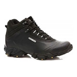 Bota Attack Coturno Masc Preto Bull Terrier Couro Tênis 2022