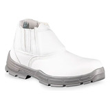 Bota Botina Branca Masculino Açougue Bic Pvc Com Ca Bracol
