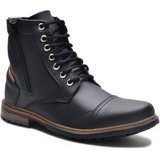 Bota Botina Coturno Masculino Confortável Flexível Casual 