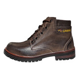 Bota Botina Coturno Masculino Couro Confortável Flexível