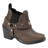 Bota Botina Country Coturno Infantil Raniel Cafe Full