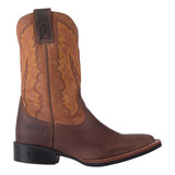 Bota Botina Durango Texana Cano Longo Reforçada 100% Couro