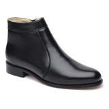 Bota Botina Masculina De Couro Zíper E Sola Couro Promoção