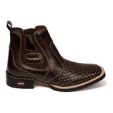 Bota Botina Masculina Triçê Cano Curto 100% Couro