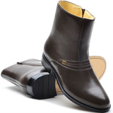 Bota Botina Masculino 100% Couro Pelica/mestiço 