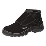 Bota Botina Segurança Marluvas 50b26 Velcro Bico Pvc Marrom