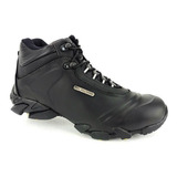 Bota Bull Terrier Attack Masculina Couro Natural Preto
