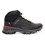 Bota Bull Terrier Masculina Montrail Preta Couro Legítimo