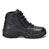 Bota Cano Curto Militar Couro Legítimo