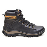 Bota Cat Couro Trylha Masculino Sola Costurada Gel