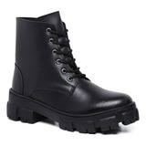 coturno estilo militar preta
