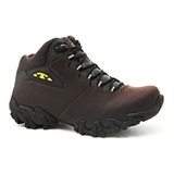 Bota Coturno Bruce Bull Terrier Burnet Couro Legitimo Mascul