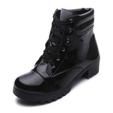 Bota Coturno Btz Shoes Preto Verniz 