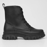 Bota Coturno Cano Medio Feminina Tratorada Mooncity 72168