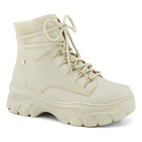 Bota Coturno Feminina Ramarim Snake Original Luxuosa+ Meia