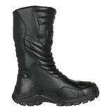 Bota Coturno Longa Motociclista Azimute Couro Preto Ducati
