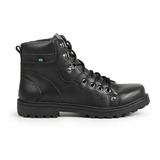 Bota Coturno Masculina Casual Militar Couro Motoqueiro