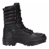 Bota Coturno Masculino Azimute Tatico Zíper Couro Legítimo