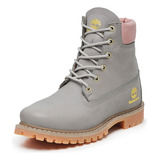 Bota Coturno Timberland Feminino De Couro