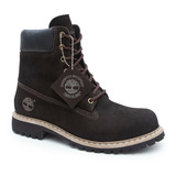 Bota Coturno Timberland Unissex Em Couro Solado Borracha
