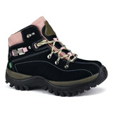 Bota Coturno Trilha Feminino Adventure Confortável Ref 100