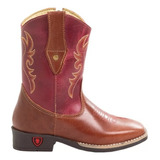 Bota Country Infantil Feminina Texana Rosa