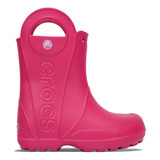 Bota Crocs Handle It Rain Boot Kids Candy Pink