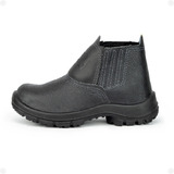 Bota De Segurança Couro Resistente Com Biqueira Pvc C/ Ca