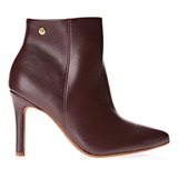 Bota Feminina Casual Cano Curto E Bico Fino Vizzano